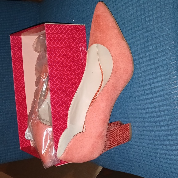 Tropical orange Kelly & Katie high heels 👠 - Picture 1 of 4